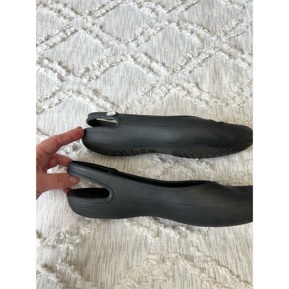 Crocs Olivia Black Gem Slingback Slip-On Comfort Round Toe Flats Sz 10 - Picture 5 of 9